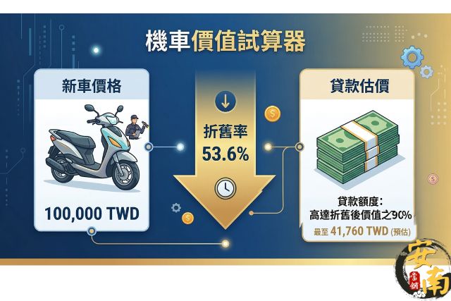 安南當舖機車價值試算器