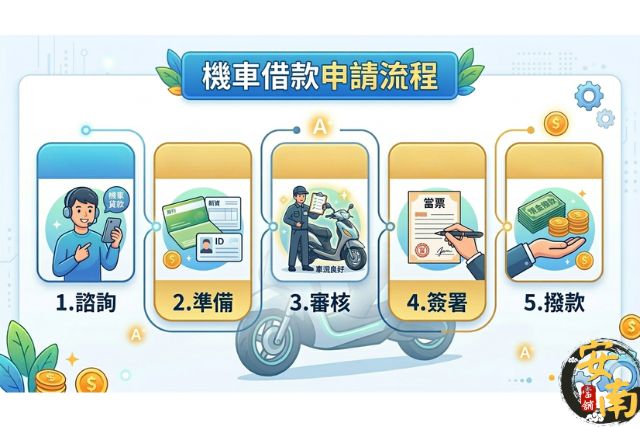 安南當舖機車借款流程,輕鬆快速5步驟立即借款